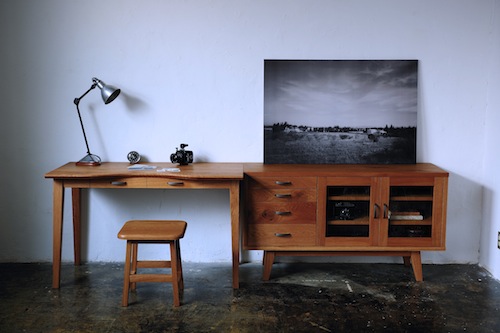 家具、無垢、グローデスク、机、ROBUS